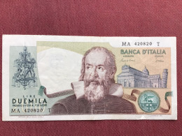 ITALIE Billet De 2000 Lire - 2000 Liras