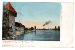 Allemagne- KONSTANZ - 1905 --Rheinpartie  ....colorisée......timbre..cachet. ..HEIDELBERG - Konstanz