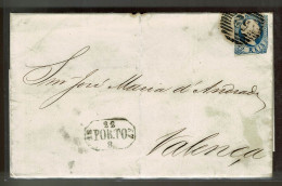 Portugal, 1857, # 12, Porto-Valença - Cartas & Documentos