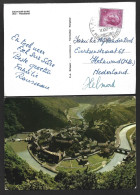 Carte Postale Avec Oblitération D'Esch-Sur-Sure, Luxembourg. 'La Perle Des Ardennes', 1967. Roi De Luxembourg. - Covers & Documents