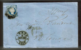 Portugal, 1857, # 12, Porto-Valença - Storia Postale