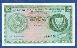 CYPRUS - P.42c – 500 Mils / Mil 1.6.1979 AUNC, S/n L/43 144326 - Zypern
