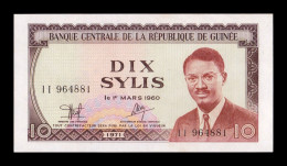 Guinea 10 Sylis 1971 Pick 16 Sc Unc - Guinea