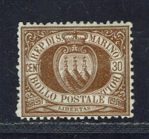 Saint-Marin. 1877-90. N° 6 Neuf Charnière. X . TB. - Unused Stamps