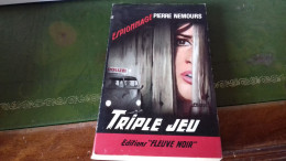 105/ TRIPLE JEU PAR PIERRE NEMOURS ESPIONNAGE EDITIONS FLEUVE NOIRE  / 1966 / - Other & Unclassified