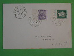 BS9 ALGERIE  BELLE LETTRE 1929 ALGER + TP BORD DE FEUILLE+AFF. PLAISANT++ - Cartas & Documentos