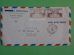 BS9 GUADELOUPE   LETTRE DEVANT 1935 BASSE TERRE A  PARIS FRANCE ++AFF. PLAISANT++ - Lettres & Documents