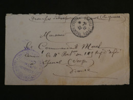 BS9 TROUPES DEBARQUEES AU MAROC EN GUERRE.BELLE  LETTRE RRR 1912  RABAT A EPINAL  FRANCE+++ - Brieven En Documenten