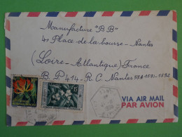 BS9 AOF BELLE  LETTRE  1950 PETIT BUREAU TANOA A NANTES FRANCE+AFF. PLAISANT++++ - Storia Postale