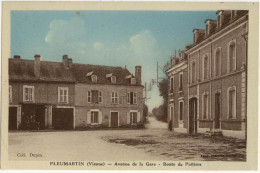 (86) 098, Pleumartin, Combier, Avenue De La Gare, Route De Poitiers - Pleumartin