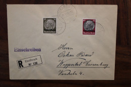 LUXEMBURG 1941 Ettelbruck Einschreiben Cover Luxembourg Registered Recommandé Besetzung Reco R - 1940-1944 Occupazione Tedesca