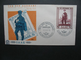 Sarre FDC 8 Mai 1955  (8/5/1955 ) N° 342 Journée Du Timbre - FDC