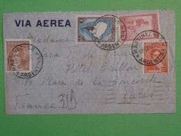 BS9 ARGENTINA  BELLE  LETTRE 1938 MARTINEZ A PARIS FRANCIA +COLL. HOTEL CRILLON ++AFF. INTERESSANT++++ - Brieven En Documenten