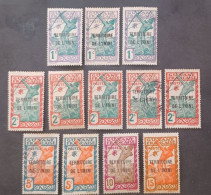 FRANCE COLONIE GUYANE TERRITOIRE DE L ININI 1932 TIMBRES DE GUYANE OVERPRINT ININI CAT YVERT N 1-2-4-5-6 MNHL - Unused Stamps