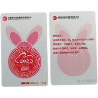 China Changchun Metro One-way Card/one-way Ticket/subway Card,2003 Year Of Rabbit，1 Pcs - Monde