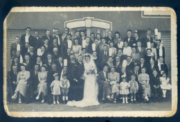 Cpa Carte Photo Du 29 Mariage Breton Coiffe Costumes Bretons -- Photographe Bourdon Plozévet    LANR62 - Plozevet