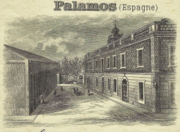 1895 SUPERBE ENTETE Miguel Matas é Hijos Paloamos Espagne FABRIQUE DE BOUCHONS Cognac =>Jarnac Vente De Bouchons V.SCANS - 1800 – 1899