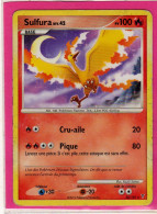 Carte Pokemon Francaise 2010 Platine Vainqueur Suppreme 36/147 Sulfura 100pv Usagée - Platine