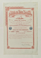 PORTUGAL- LISBOA -Sociedade Dos Vinhos Vasconcellos-Titulo De Cinco Obrigações Nºs. 1166 A 1170 - 500$000 - 10FEV1922 - Industrie