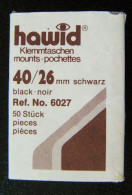 HAWID - Lot De 50 Pochettes Fond Noir - Simple Soudure 40/26 Mm - Autres & Non Classés