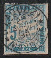 MAYOTTE - TAXE N°18 Oblitération : CàD D'Zaoudzi-Mayotte Le 23/04/1895 - Usados