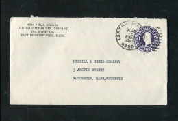 "USA" 1945, Ganzsachenumschlag Stempel "EAST BRIDGEWATER, MASS." (11971) - 1941-60
