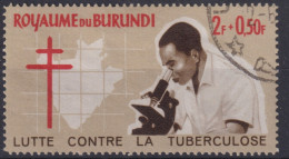 1965 Burundi, Mi:BI 137, Sn:BI B9, Yt:BI 118, Kampf Gegen Tuberkulose / Fight Against Tuberculosis - Usados