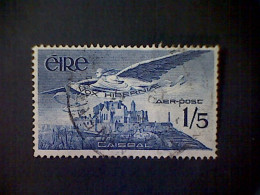 Ireland (Éire), Scott #C7, Used(o), 1965, Air Mail, Rock Of Cashel, 1/5, Dark Blue - Luftpost