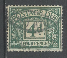 Grande Bretagne - Great Britain - Großbritannien Taxe 1924-30 Y&T N°T13 - Michel N°P14 (o) - 4p Postage Due - Tasse