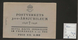 1936 MNH Sweden Booklet Facit H30, Postfris** - 1904-50