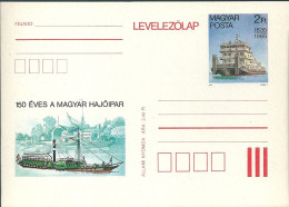3467c Hungary Postcard Economy Industry Ship Building Company Factory Unused - Cartas & Documentos