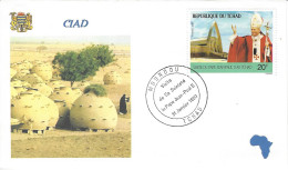 Envellope Visite Du Pape Jean Paul II TCHAD N° 516 Y & T - Tchad (1960-...)