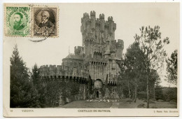 Spain 1932 RPPC Postcard Vizcaya - Castillo De Butron; Scott 516-517 Margall & Costa - Vizcaya (Bilbao)