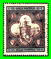 SAN MARINO ( EUROPA ) SELLO AÑO 1894 DE LA PRIMERA EMISIÓN CONMEMORATIVA DE SAN MARINO  - Used Stamps