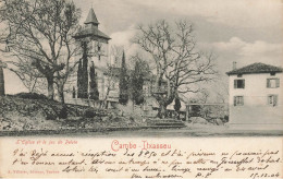 Cambo Itxassou * Le Jeu De Pelote Et L'église Du Village * 1904 - Cambo-les-Bains