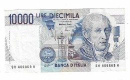 REPUBBLICA 10000 LIRE "ALESSANDRO VOLTA" 3.09.1984 SERIE H SPL - 10000 Liras