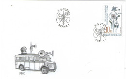 Czech Republic 2023 - Radio-bus,   FDC - Busses