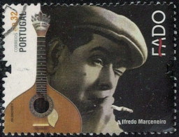 Portugal 2011 Oblitéré Used Musique Chanson Guitare Fado Alfredo Marceneiro Y&T PT 3668 SU - Gebraucht