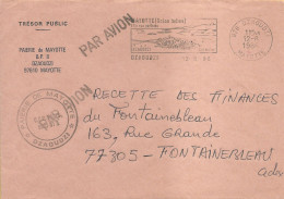OMEC SECAP Avec Flamme Illustrée De Dzaoudzi - Mayotte L'Ile Aux Parfums - Briefe U. Dokumente