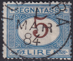 Italy 1874 Sc J17 Italia Sa S13 Postage Due Used Luzzara Cancel - Segnatasse