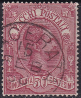 Italy 1884 Sc Q3 Italia Sa Pacchi 3 Parcel Post Used [..]acerata Cancel - Paketmarken