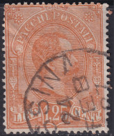 Italy 1884 Sc Q5 Italia Sa Pacchi 5 Parcel Post Used Messina Cancel - Pacchi Postali