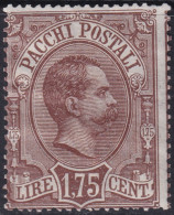 Italy 1884 Sc Q6 Italia Sa Pacchi 6 Parcel Post MH* Some Disturbed Gum - Paketmarken