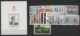 MONACO ANNEE COMPLETE 1979 COTE 88 € NEUFS ** (MNH) N° 1175 à 1208 Soit 34 Timbres. TB - Años Completos