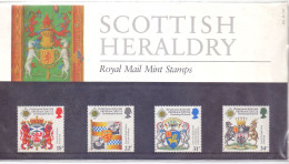 UK Presentation Pack Scottish Heraldry Héraldique Blason MiNr. 1113-1116 Order Of The Thistle MNH XX - Presentation Packs