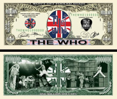 !!! USA - FANTASY NOTE -   THE  WHO   BAND , 2015 - UNC - Autres & Non Classés