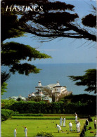 (3 Q 46) UK (posted To France With St John Ambulance Stamp) - Bowing Green & Pier In Hastings - Bowling