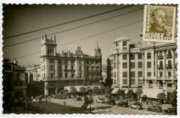 Spain 1950's RPPC Postcard Córdoba - Plaza De Jose Antonio; Franco Stamp - Córdoba