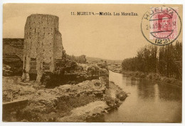 Spain 1931 Postcard Huelva - Niebla, Las Murallas; Scott 333 - 5c. King Alfonso XIII - Huelva