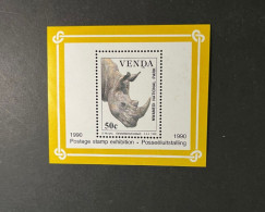 (stamp 11-5-2023) Neuf - Bloc - Venda - Rhinoceros - Rhinoceros